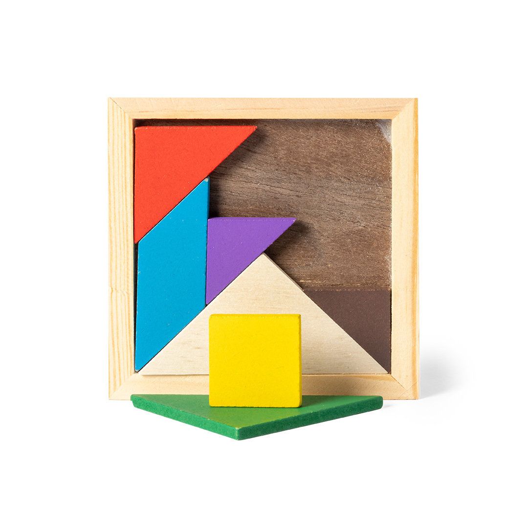 Tangram Mini Madera Juego de Tangram en madera natural